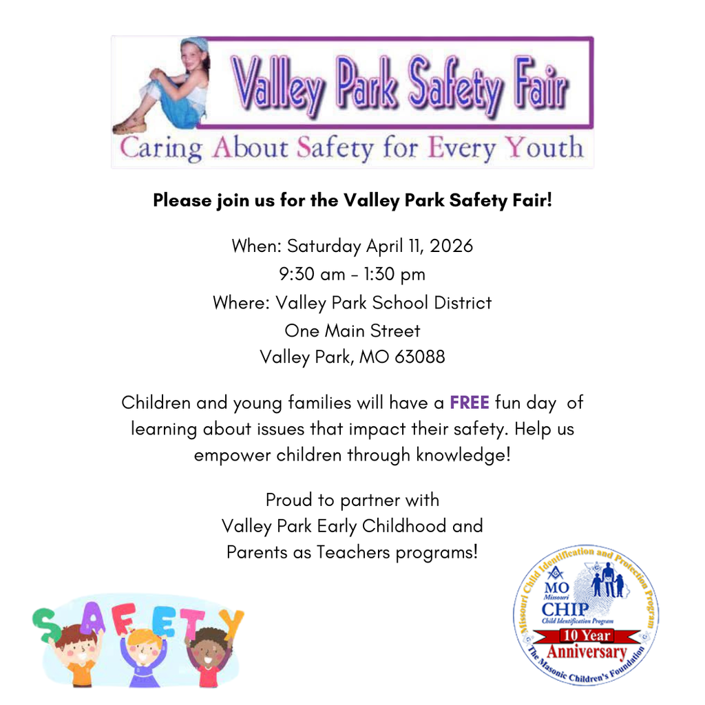 Join us for the 14th Annual Safety Fair on April 11, 2026, from 9:30 AM to 1:30 PM. This free, family-friendly event is open to the public and held in memory of Casey Williamson. Check out all of the free safety resources! #VPPride #OneCommunity