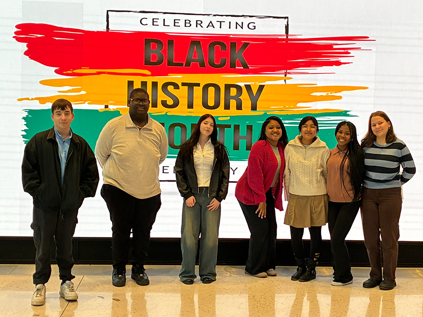 Proud of our students for attending The Power of Presence forum! 💬✨ They heard powerful leadership stories and explored how Black leaders are shaping a more inclusive St. Louis. Inspiring day of growth and reflection. #VPPride