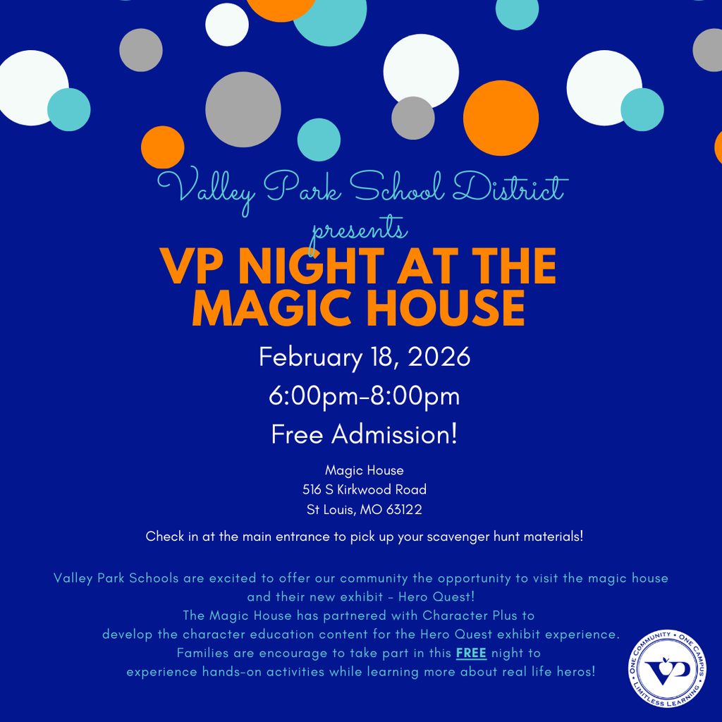 February 18, 2026 6:00pm-8:00pm Free Admission! Magic House 516 S Kirkwood Road St Louis, MO 63122 Check in at the main entrance to pick up your scavenger hunt materials!