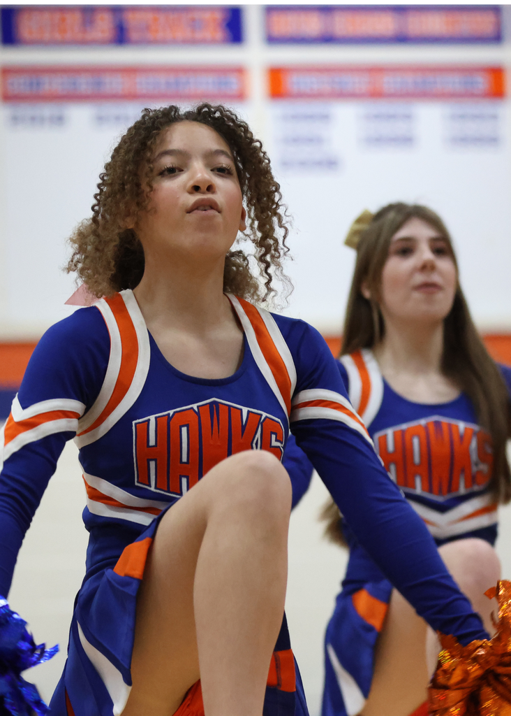 Last night’s Board of Education meeting was packed with reasons to celebrate. 🎉We honored our Athletes of the Month, Aubrey Dibble '26 for Girls Basketball and Rose Hagan '27 for Cheerleading, and recognized our VPES VIP Students, Abrar  '36, Audrey '37 and Xander '38. So much Hawk Pride in one room. Congratulations to each of you. 💙🧡 #VPPride #OneCommunity