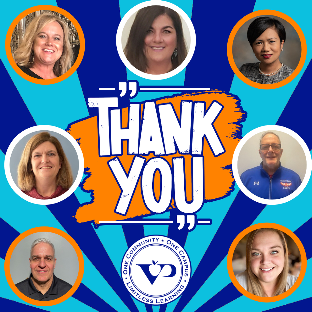 This week, we’re proud to recognize our Board of Education for their dedication, leadership and continued support of our schools and students. 💙🧡  Their commitment helps create opportunities, strengthen our One Community and ensure every student has what they need to succeed. We are grateful for the time, care and heart they pour into Valley Park.  Thank you for all you do for our students, staff and community. 🦅 #VPPride #OneCommunity