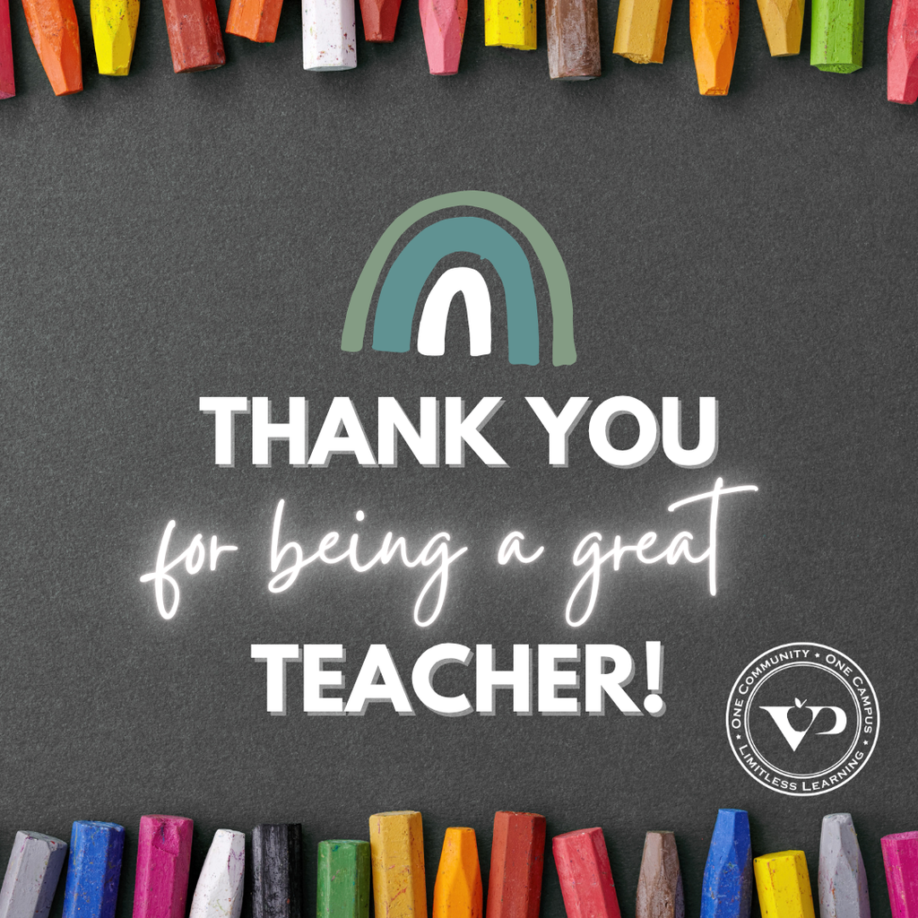 🍎 Happy Teacher Appreciation Week 💙🧡  Behind every confident student, every moment of growth, and every success story, there’s a teacher who showed up, cared deeply, and made it happen.  Our teachers do so much more than teach lessons. They build relationships, create safe spaces, spark curiosity, and help students believe in themselves, sometimes before they’re ready to believe in themselves.  They’re the steady voice on hard days, the biggest cheerleaders on the good ones, and the reason so many students feel seen, supported, and capable.  The impact of a great teacher doesn’t end when the school day does. It stays with students for years, shaping who they become and how they see the world.  To our Valley Park teachers, thank you for the heart, patience, and passion you bring every single day. Our students, our schools, and our community are stronger because of you.  #VPPride #OneCommunity 💙🧡🦅