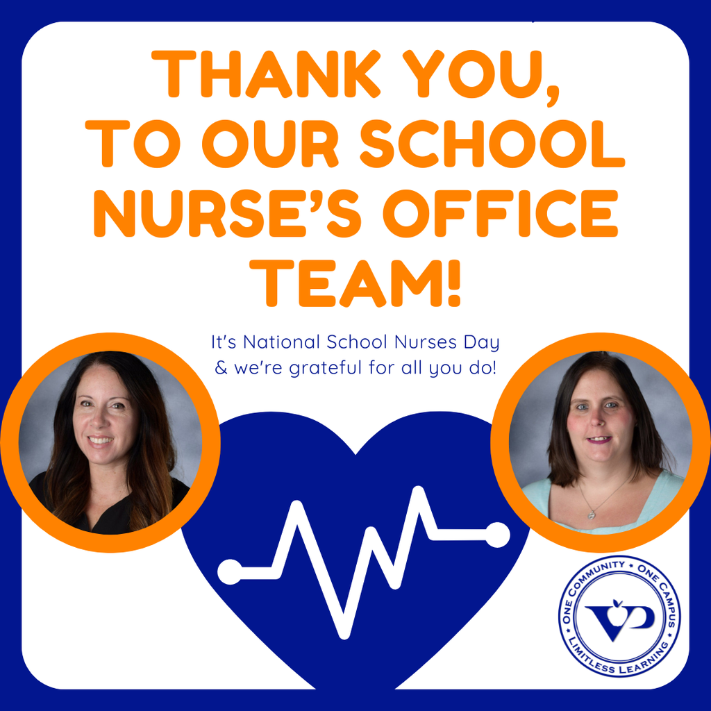 Happy School Nurse Day 💙 From daily care to big moments, our nurses keep students safe, healthy and ready to learn.  Thank you for everything you do for Valley Park! 🦅 #VPPride #OneCommunity