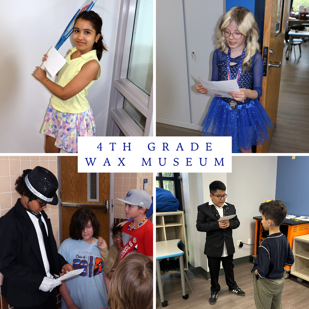 History came to life in 4th grade! 📚✨ Students researched influential figures, learned about their accomplishments, and transformed into them for our Wax Museum experience. Through reading, writing, speaking and creativity, students shared what they learned with visitors and brought history to life in a memorable way. Check out the photos! 💙🧡 #VPPride #LimitlessLearning