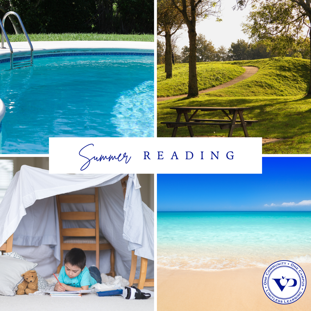 📚 Reading doesn't only happen at school!  This summer, we want to see where your books take you. Whether you're reading by the pool, at the park, on vacation, in a fort, or curled up on the couch, share a photo of your favorite summer reading spot in the comments.  Let's show everyone that learning and imagination continue all summer long! ☀️📖 #LimitlessLearning #VPPride #SummerReading