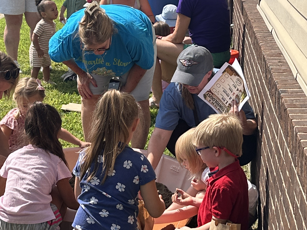 🦖 How adorable is this?! The Valley Park Community Library brought prehistoric fun to life with its Dino Dig, giving kids a chance to learn, explore, and use their imaginations through hands-on play.  Even Dr. Luhning couldn't resist joining in on the fun! 😊 Thank you to our amazing Valley Park Community Library for creating experiences that spark curiosity and bring our community together. 💙🧡  #VPPride #OneCommunity #LimitlessLearning