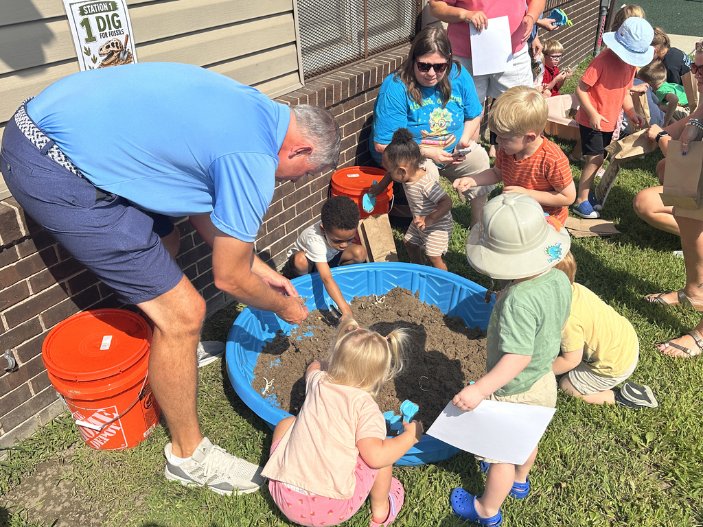🦖 How adorable is this?! The Valley Park Community Library brought prehistoric fun to life with its Dino Dig, giving kids a chance to learn, explore, and use their imaginations through hands-on play.  Even Dr. Luhning couldn't resist joining in on the fun! 😊 Thank you to our amazing Valley Park Community Library for creating experiences that spark curiosity and bring our community together. 💙🧡  #VPPride #OneCommunity #LimitlessLearning
