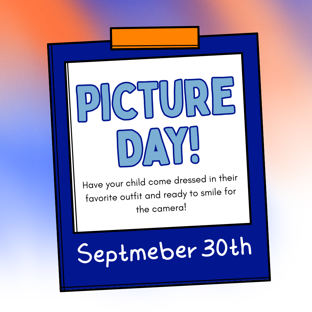 📸 Picture Day is coming on September 30th! It’s time to say cheese! 😁 Have your child come dressed in their chosen outfit and ready to share their best smile. We can’t wait to capture those smiling faces! 💙🧡 #VPPride 