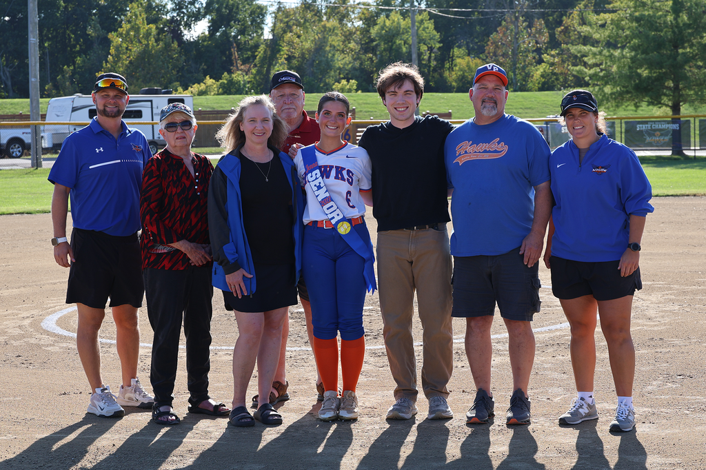 Tonight was a special one for our Hawks! 🥎💙🧡 We celebrated our softball seniors, Adison, Alivia and Jenna, and all they’ve brought to the team throughout their time at Valley Park. We’re so proud of these three and loved getting to celebrate them tonight! Congratulations, ladies! Enjoy every moment of the rest of your senior season! 🧡 #VPPride #GoHawks