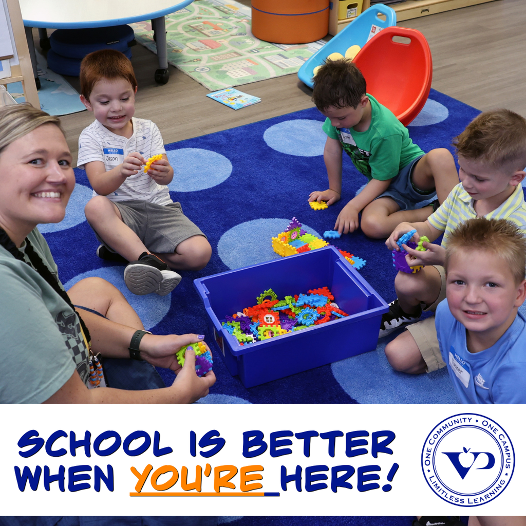 💙🧡 School Is Better When You’re Here!  Every school day is a chance to learn something new, build friendships and make memories. When our Hawks show up, they make our classrooms and our school community stronger!  Our goal is 95% daily attendance, and every student makes a difference. Let's make every day count!  📚 Here today. Ready for tomorrow!  #VPHawks #AttendanceMatters #LimitlessLearning