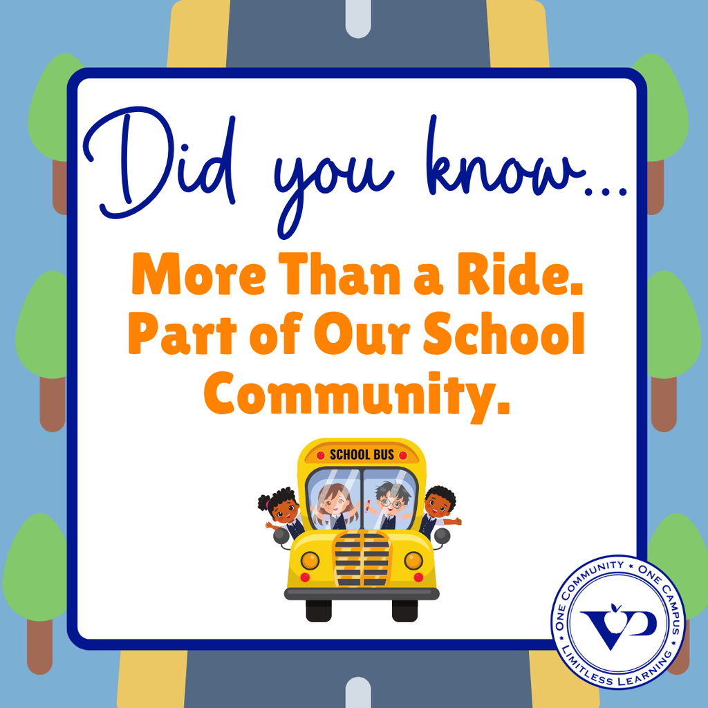 DID YOU KNOW? 💙🧡 For many students, their bus driver is one of the first friendly faces they see each morning and one of the last they see each afternoon! Our bus drivers do more than transport students. They help create a safe, welcoming start and finish to the school day. Thank you to our bus drivers for the important role you play in our Valley Park community! #VPPride