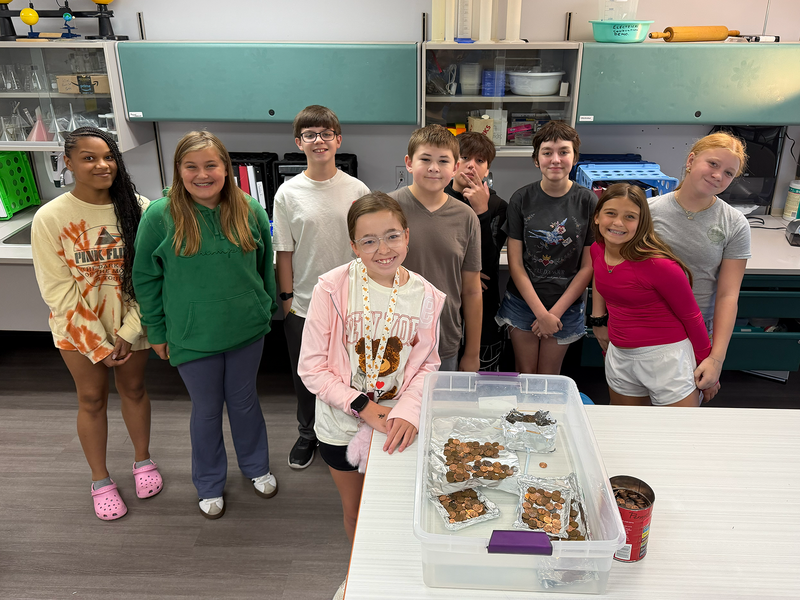 pic of kids in science
