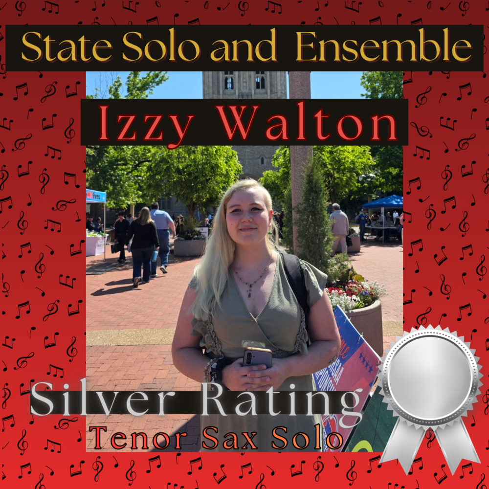 State Solo and Ensemble Izzy Walton Silver Rating Tenor Sax Solo