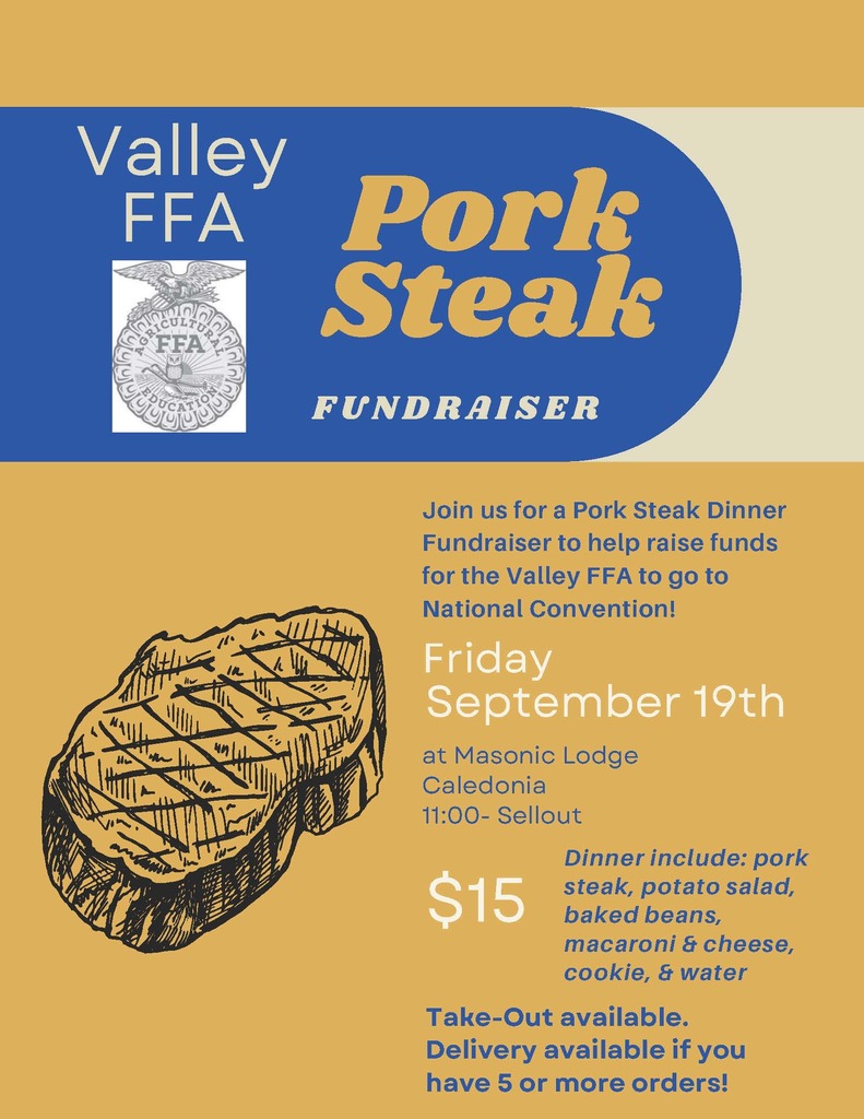 Pork Steak Dinner Fundraiser Information