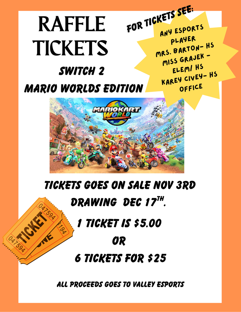 Esports Raffle Information