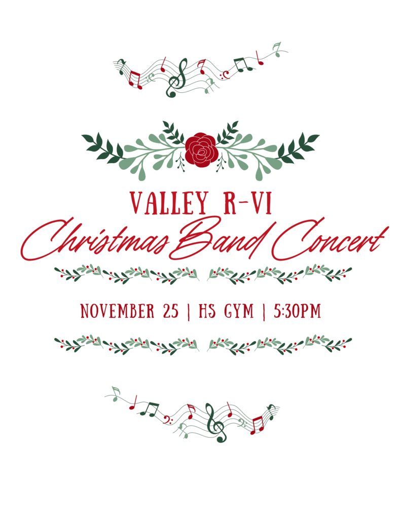 Flyer for Band Concert