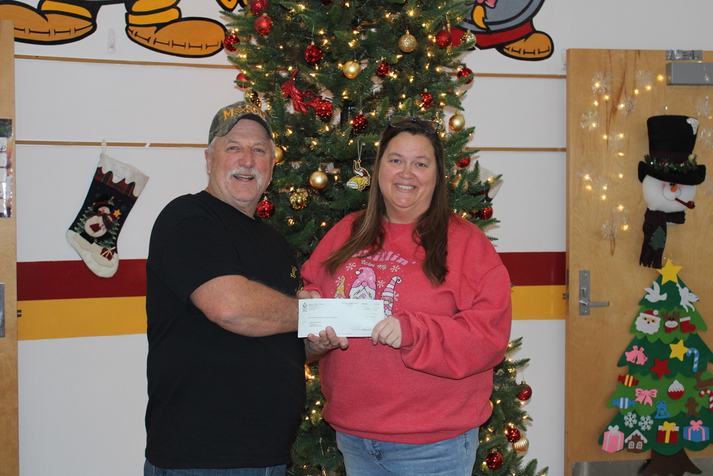 Two People with a Check