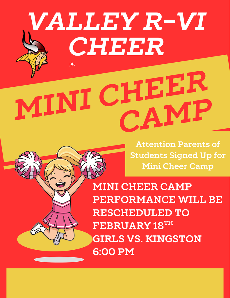 Mini Cheer Camp Information Flyer