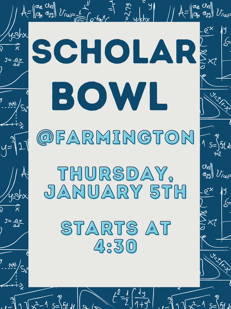 Scholar Bowl Post about meet time