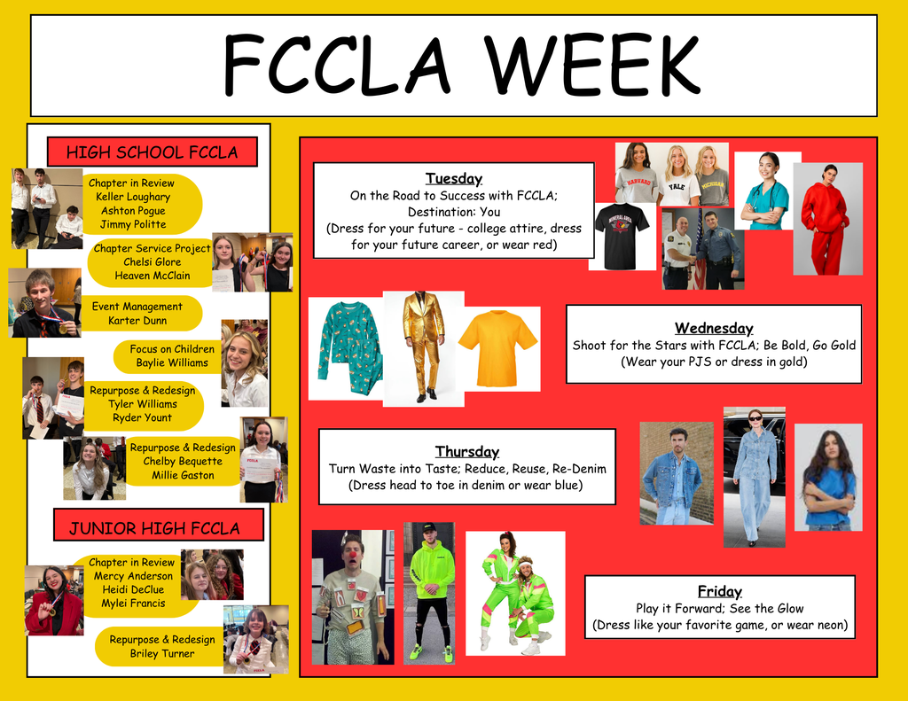 FCCLA Dress Up Week Information