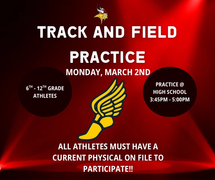track and field practice info