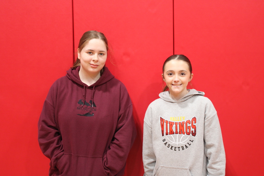 Students posing for student of the month picture