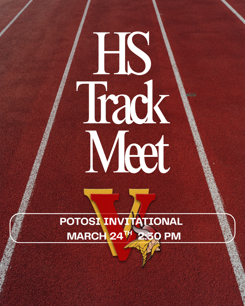 HS Track Meet Potosi Invitational March 24th 2:30 PM