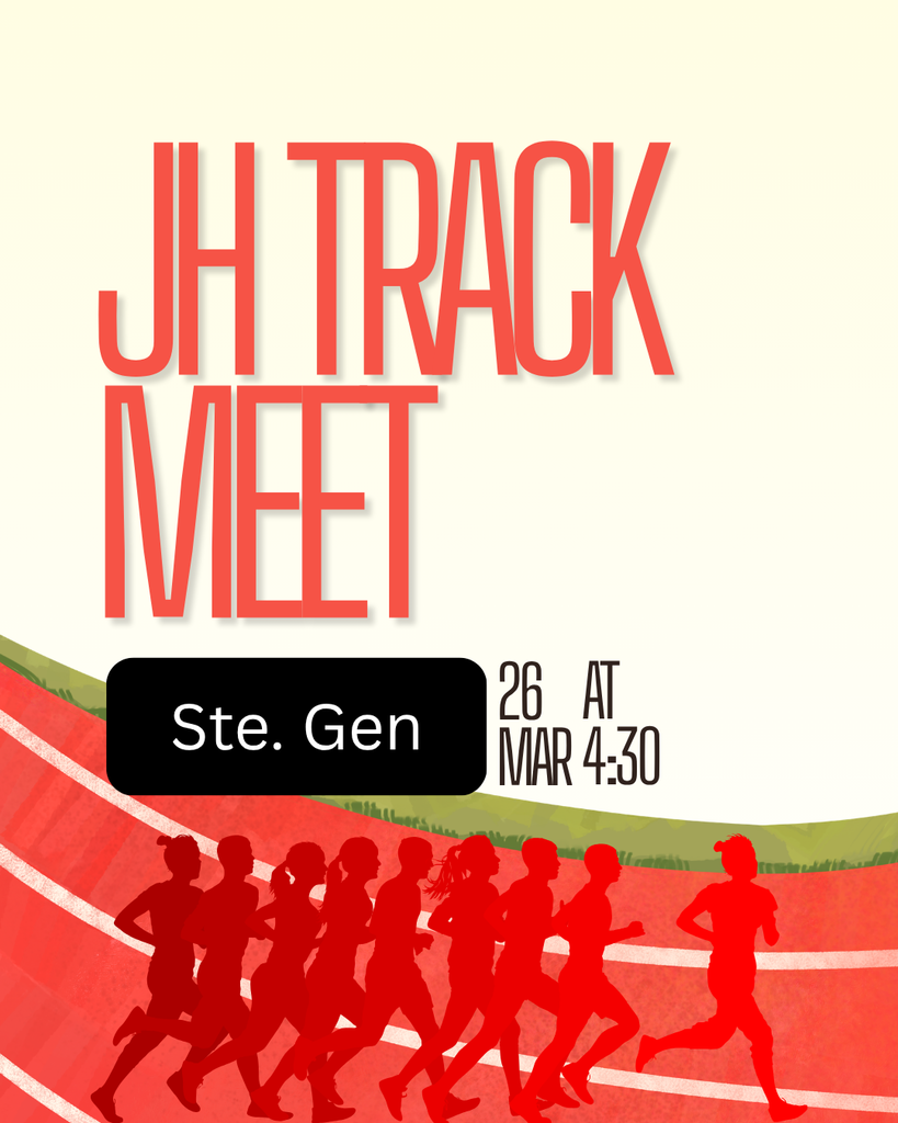 JH Track Meet Ste. Gen 26 March at 4:30