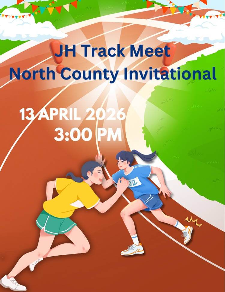 JH track meet North County Invitational 13 April 2026 3:00 pm