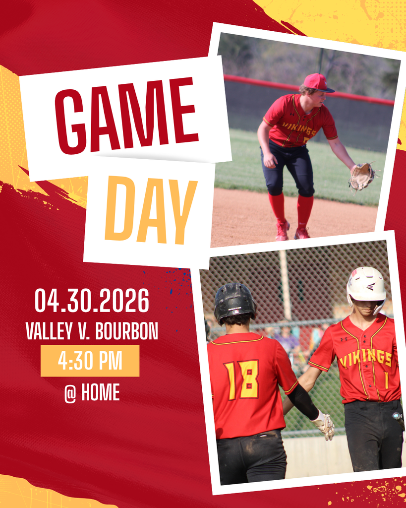 Game Day 4.30.2026 Valle V. Bourbon 4:30 PM @Home