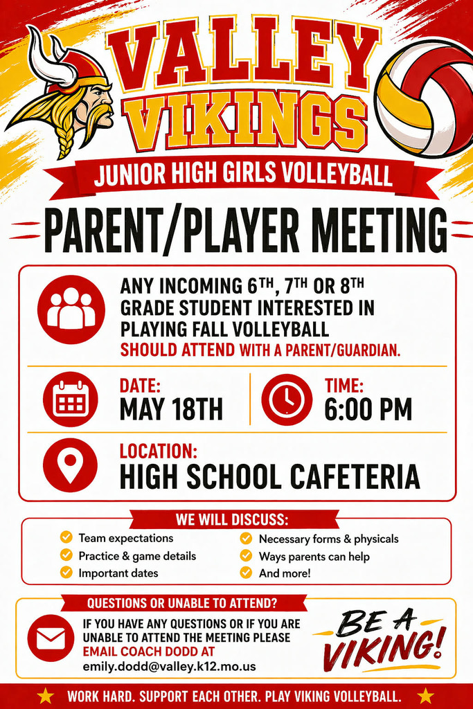 Valley Vikings JH Girls Volleyball