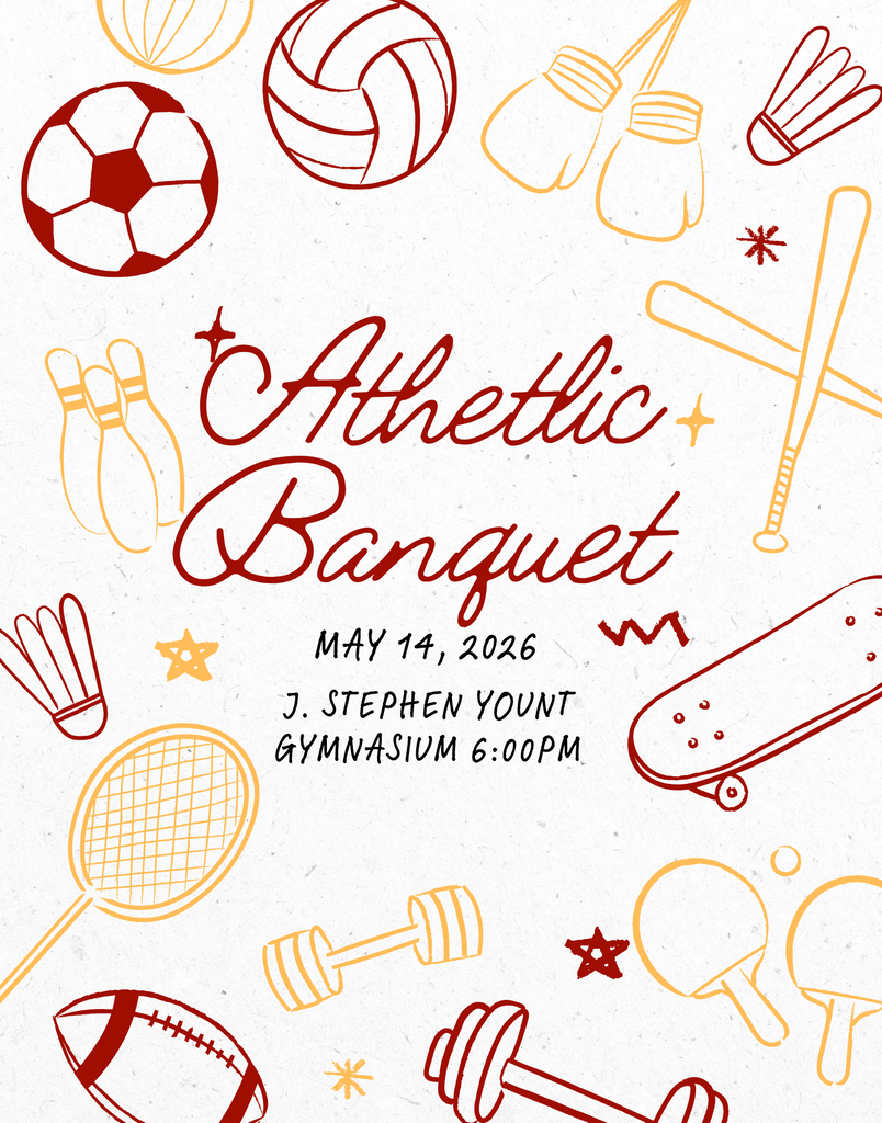 Athletic Banquet May 14 2026 J. Stephen Yount Gymnasium 6:00 PM
