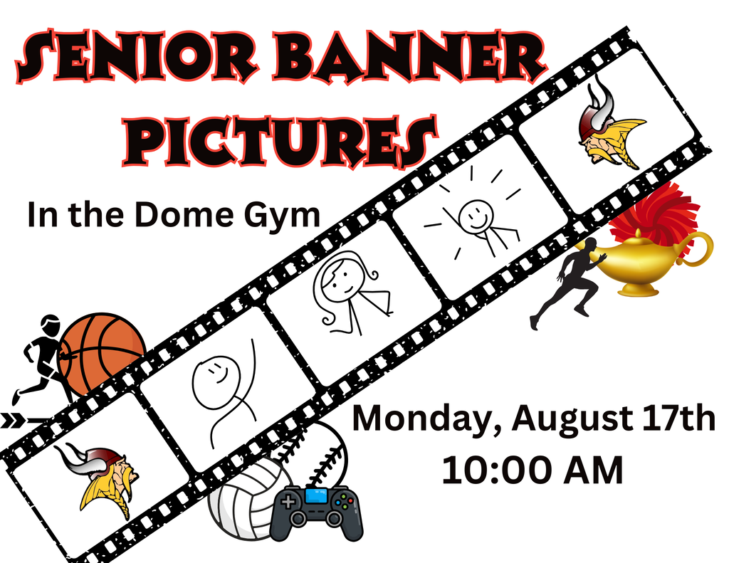 Senior Banner Pictures In the Dome Gym Monday August 17th 10:00 AM