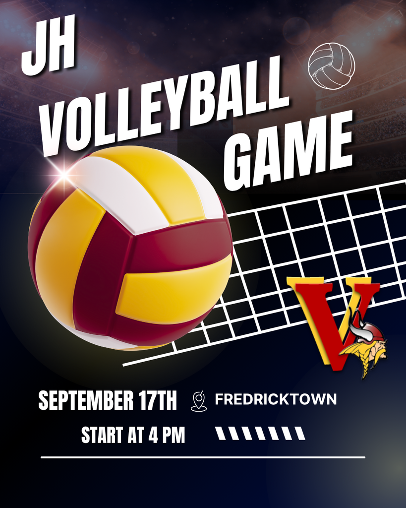 JH Volleyball Game September 17th at Fredericktown Start at 4 PM