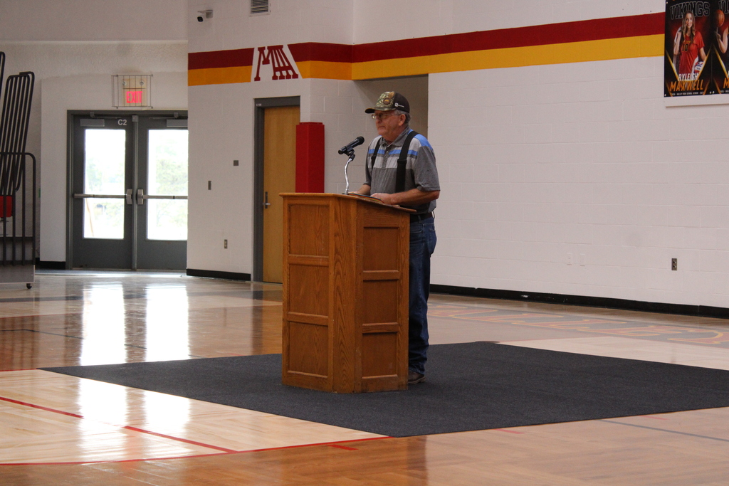speaker at podium