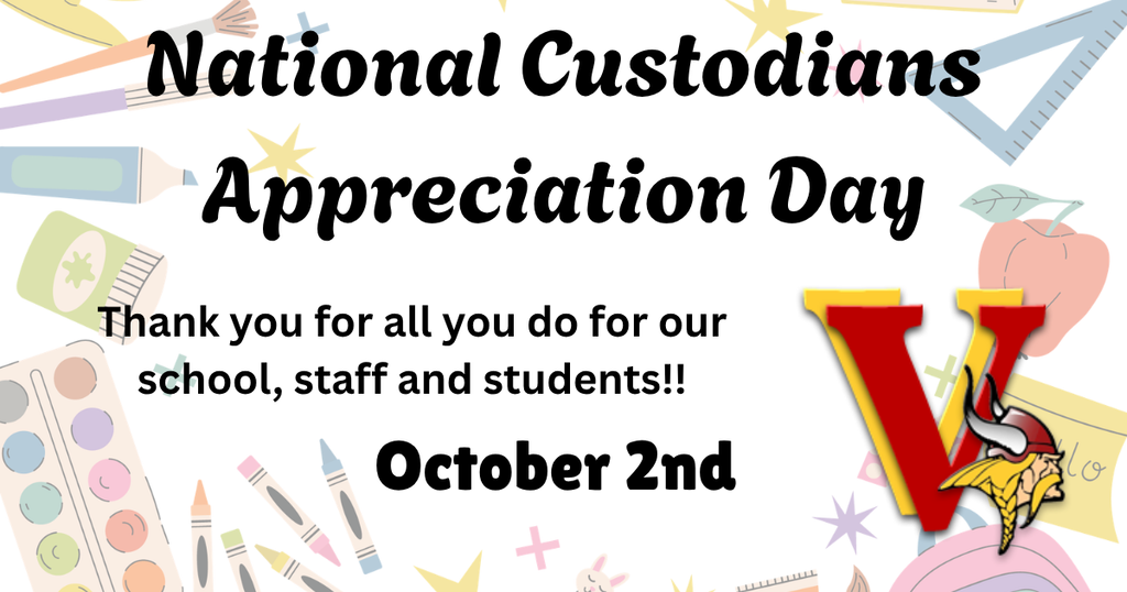 National Custodians Appreciation Day Thank you for all you do for our school, staff, and students October 2nd