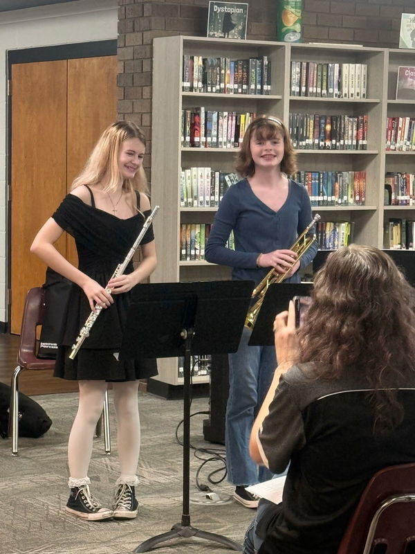 Student Playing Instrument