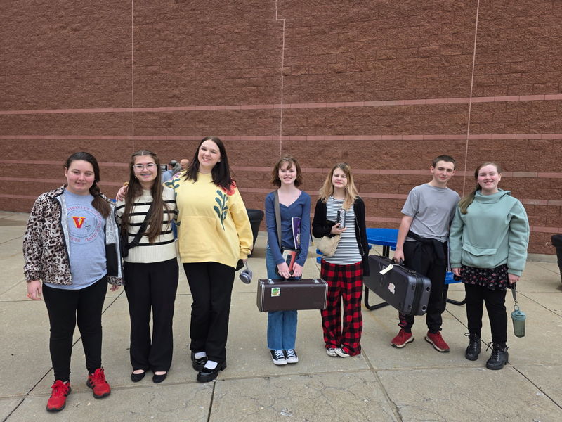 Students at band competition