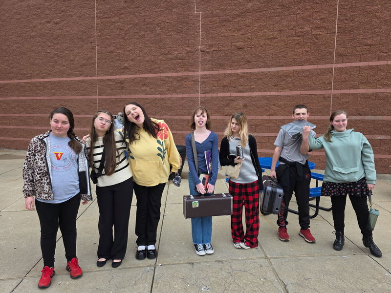 Students at band competition