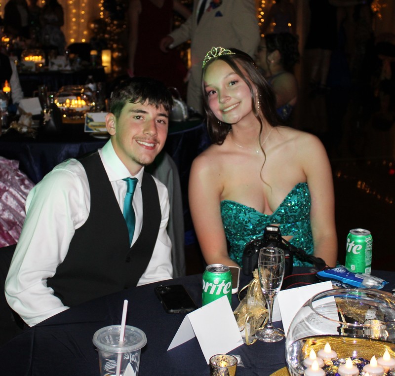 Students at Prom posing