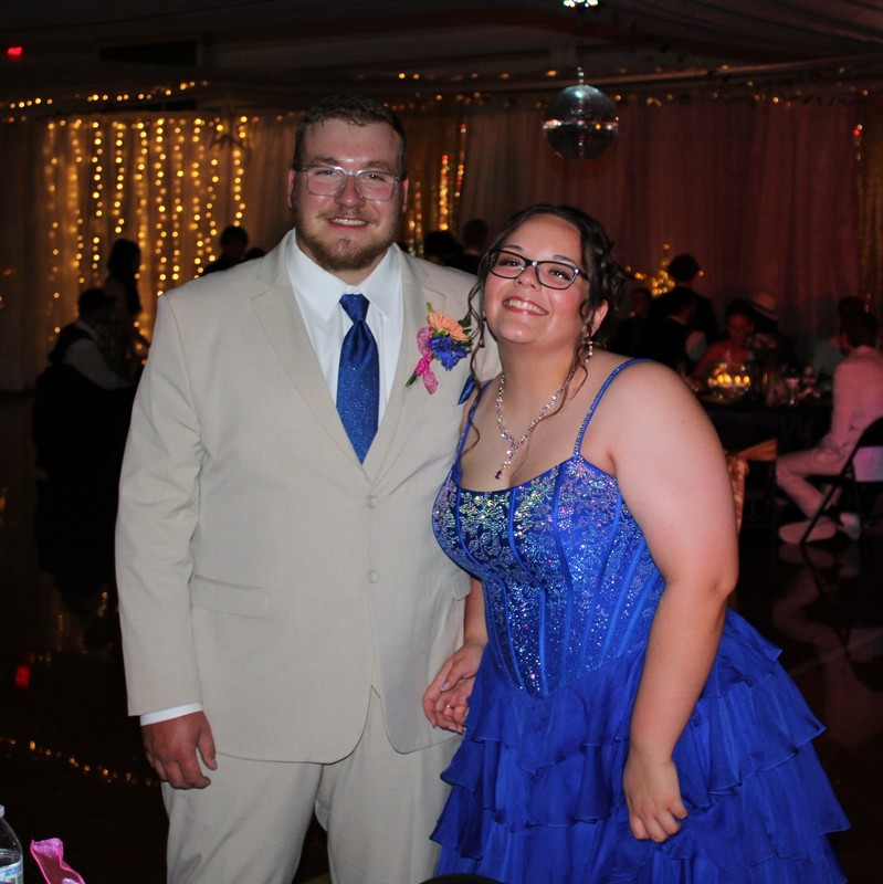 Students at Prom posing