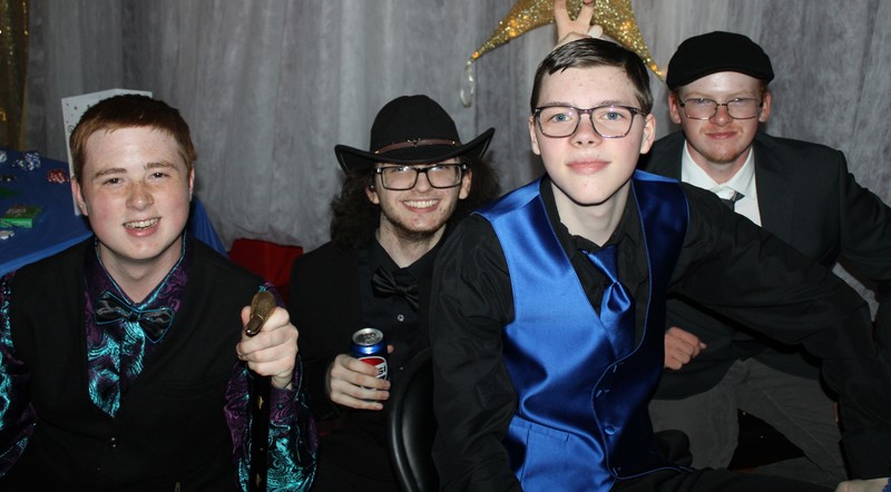 Students at Prom posing
