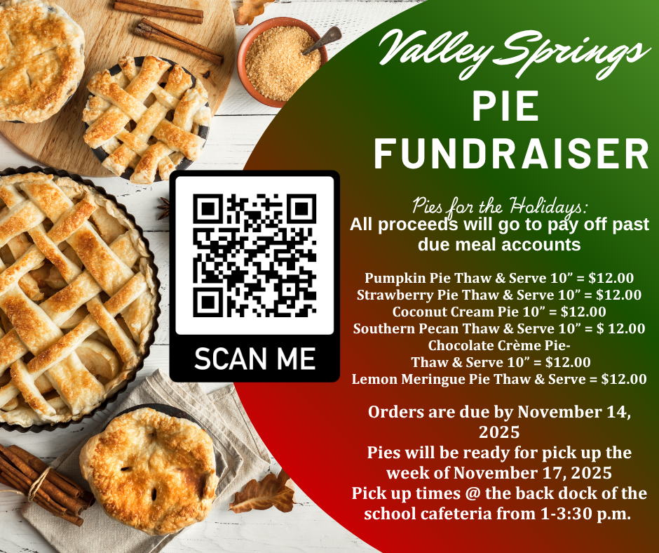 Pie Fundraiser for past due meal accounts