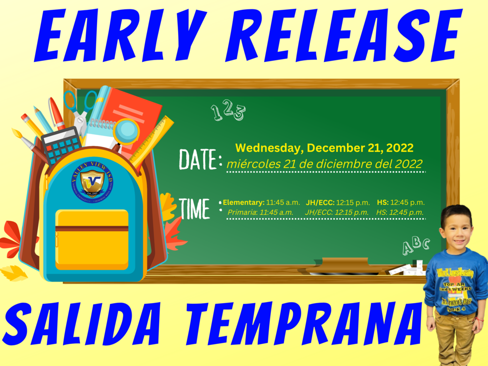 EARLY RELEASE 12 21 2022 Valley View ISD
