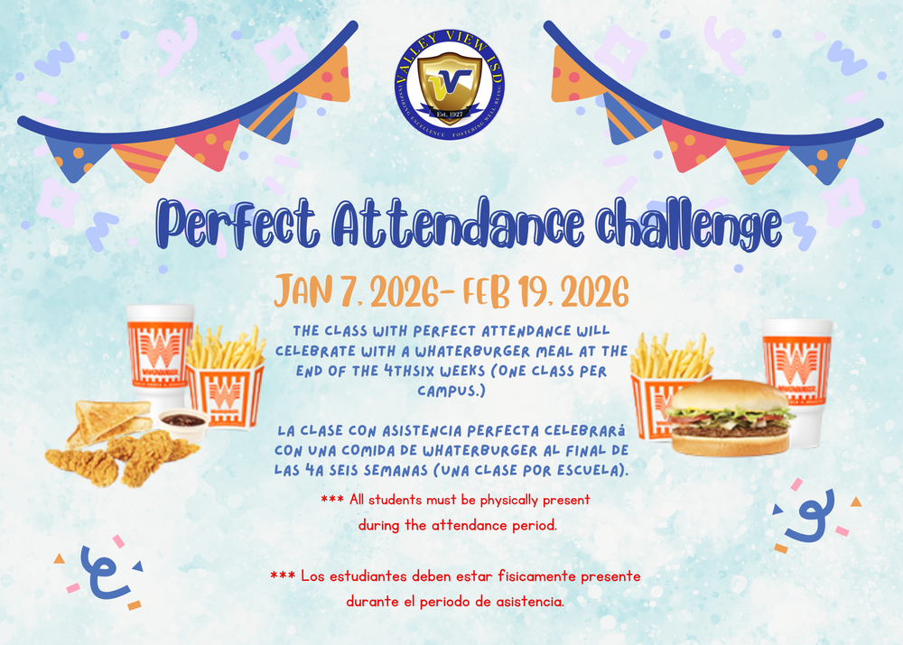 4th Six Weeks Perfect Attendance Challenge