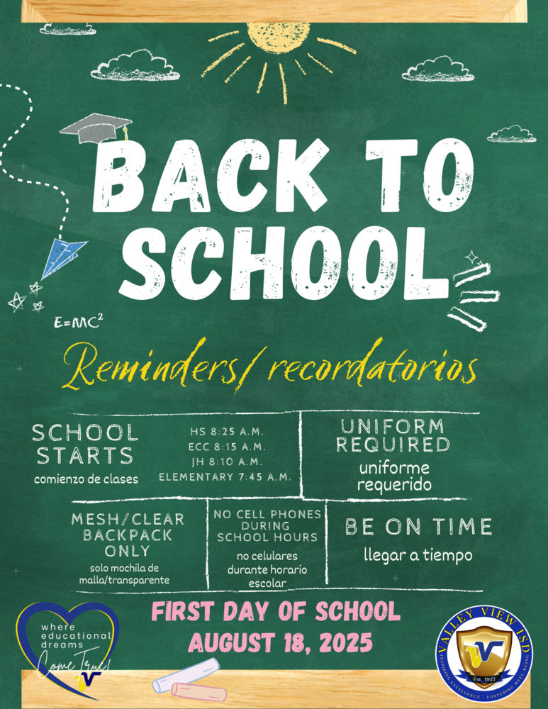 Back to School Reminders