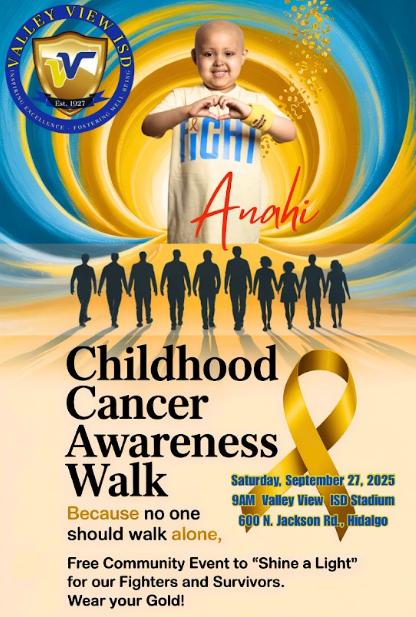 Childhood Cancer Walk VVHS 9am on Saturday Sept.27