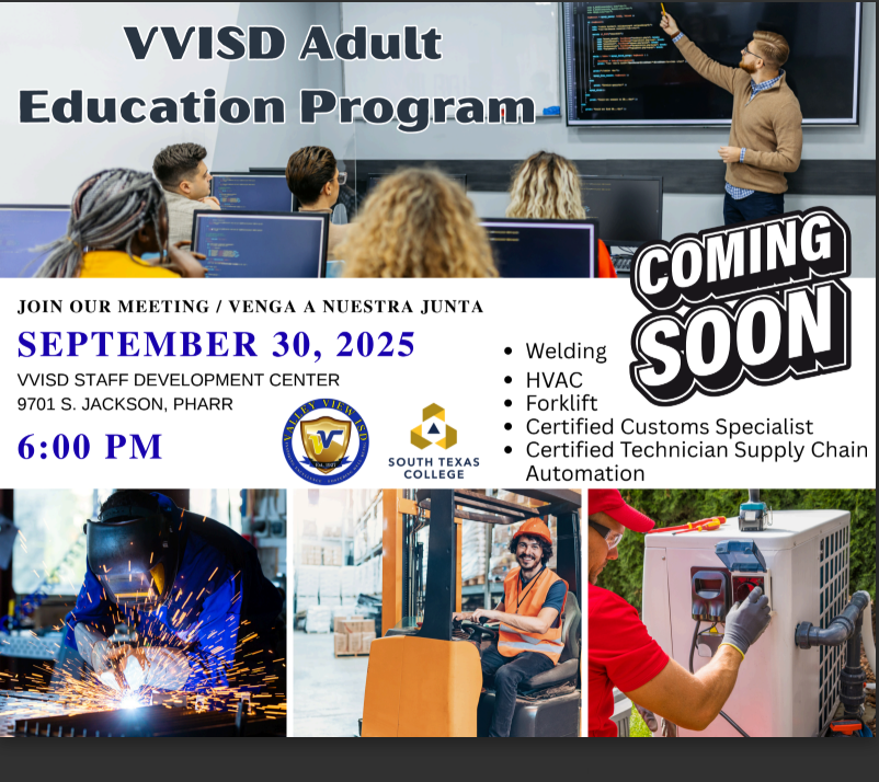 VVISD Education Program Meeting today September 30th