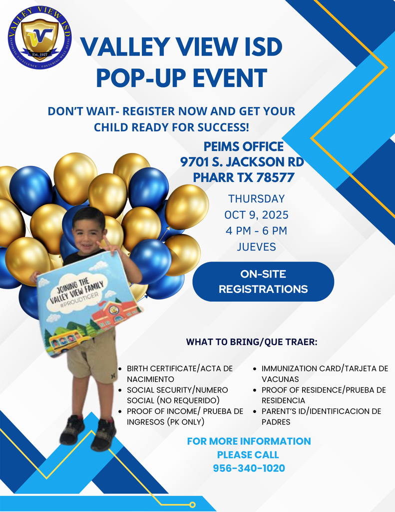 Valley View ISD Pop-Up Event