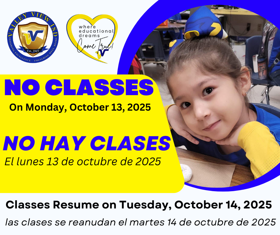 No Classes Monday, Oct. 13th